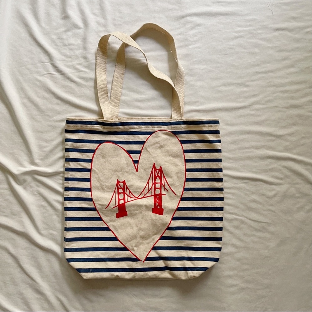 Old Navy Golden Gate Bridge Canvas Tote